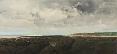 Villerville von Le Ratier aus gesehen von Charles François Daubigny