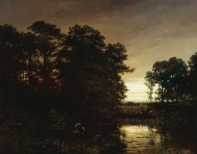 Uferlandschaft von Charles François Daubigny