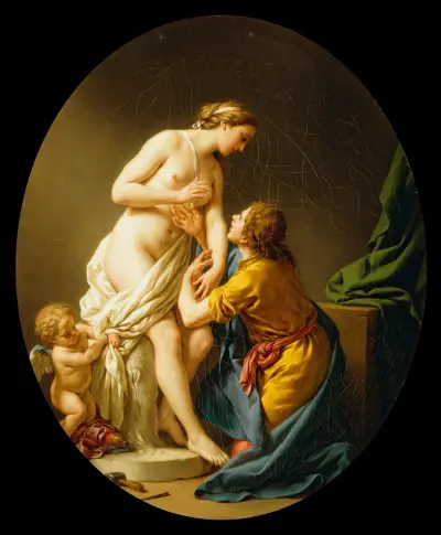 Pygmalion and Galatea av Louis-Jean-François Lagrenée