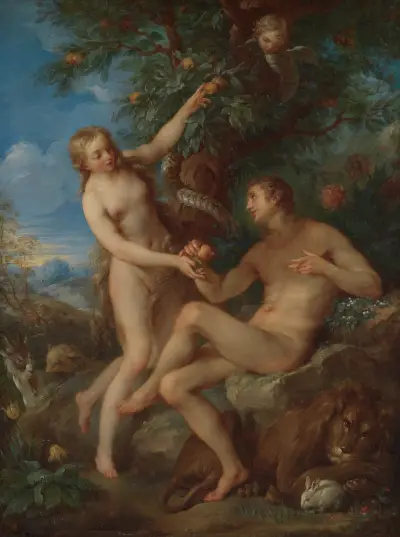 Adam and Eve av François Lemoyne