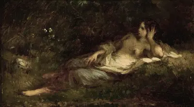 Au repos av Jean-François Millet