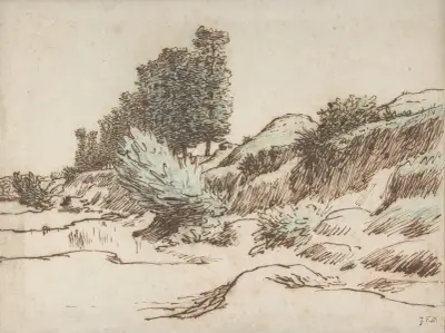 Landschaft bei Vichy, 1866 – Nr. 1 von Jean-François Millet