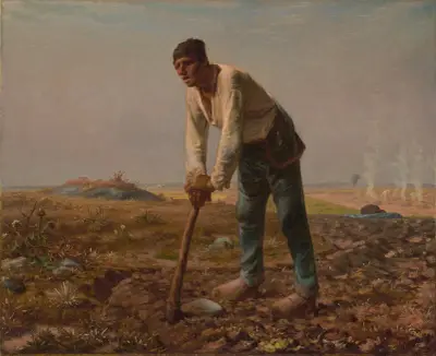 Man with a Hoe – nr 1 av Jean-François Millet