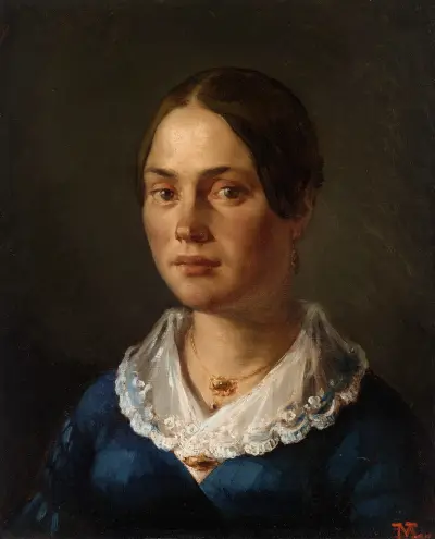 Portrait of Madame Martin av Jean-François Millet