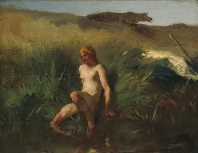 The Bather, 1846 – nr 1 av Jean-François Millet
