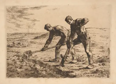 The diggers – nr 1 av Jean-François Millet