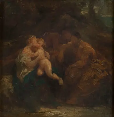 The Holy Family av Jean-François Millet