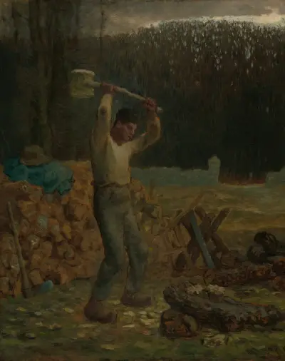 Der Holzfäller, 1858 von Jean-François Millet