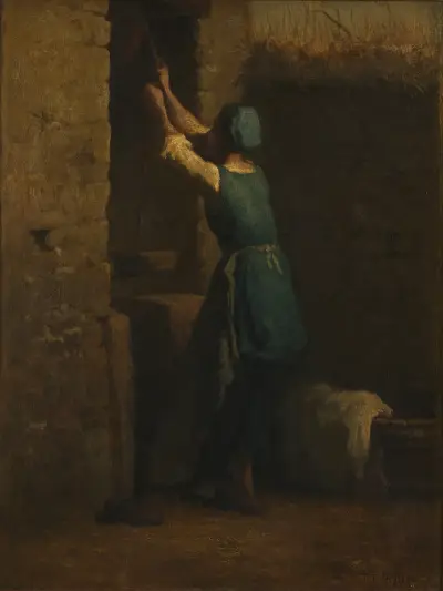 Woman at Well av Jean-François Millet