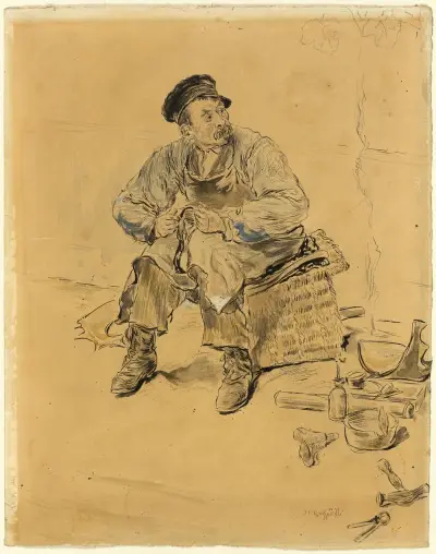 En skomakare av Jean François Raffaëlli