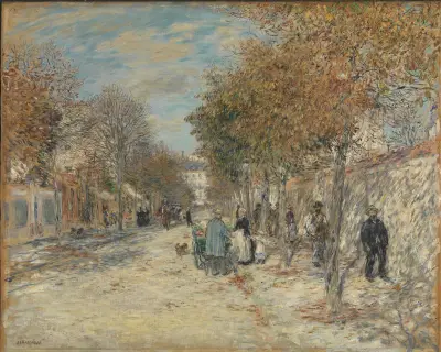 Gate i solskinn av Jean François Raffaëlli