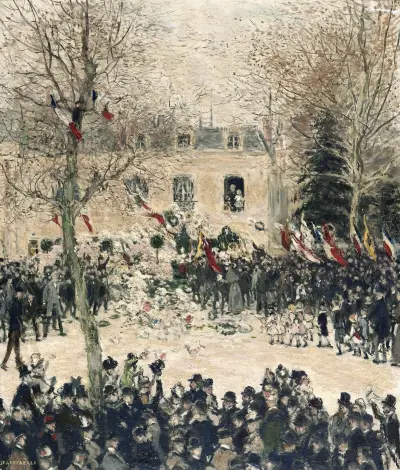 Festligheterna för Victor Hugos 80-årsdag av Jean François Raffaëlli
