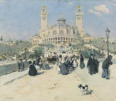 Le Trocadéro av Jean François Raffaëlli