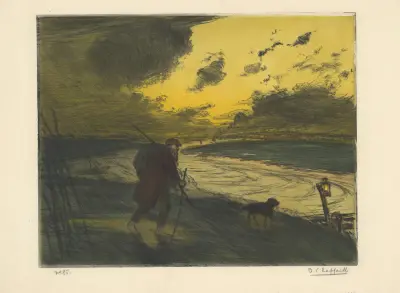 L’orage, 1906 av Jean François Raffaëlli