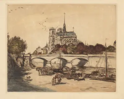 Notre-Dame de Paris av Jean François Raffaëlli