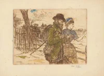 Sur le chemin av Jean François Raffaëlli