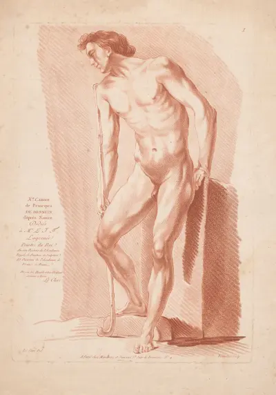 Stojący akt męski, Louis-François Roubiliac