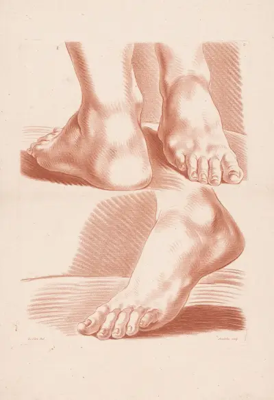 Three feet. av Louis-François Roubiliac