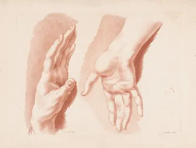 Two hands, 1749 – nr 2 av Louis-François Roubiliac
