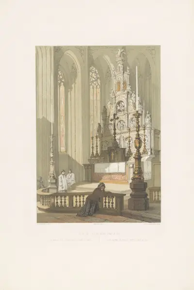 High altar, church of Notre-Dame at Hal av François Stroobant