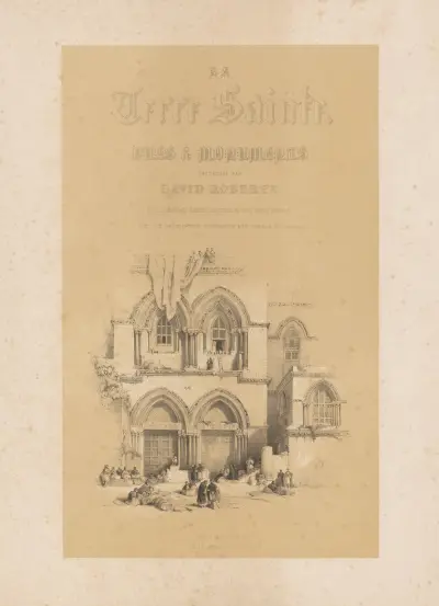 La terre sainte. Vues & monuments – Title page av François Stroobant