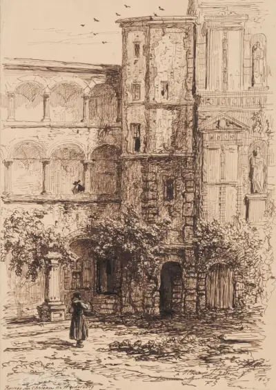 Ruins of Heidelberg Castle av François Stroobant