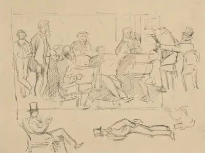 Studier av mansfigurer av Jean-François Taelemans
