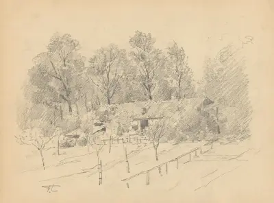 Fermette et verger au Fort Jaco (Uccle) av Jean-François Taelemans