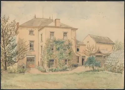 Maison de la famille du notaire Emile Jacqmain-Boucqueau (Bouqueau) à Jumet av Jean-François Taelemans