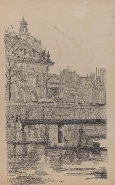 Paris (Blick über die Seine auf das Collège des Quatre Nations, heute Sitz des Institut de France), 1877 – Nr. 1 von Jean-François Taelemans