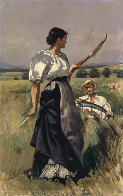 Mower and Harvester av Frank Buchser