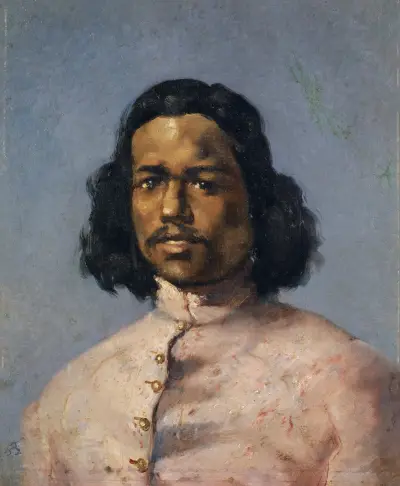 Portrait of a Mulatto av Frank Buchser