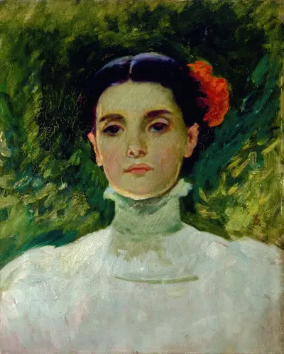 Porträtt av Maggie Wilson av Frank Duveneck