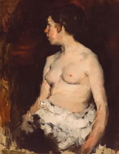Seated Nude av Frank Duveneck