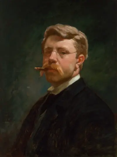 Vlastní podobizna, 1890, Frank Duveneck
