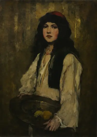 The Venetian Girl av Frank Duveneck