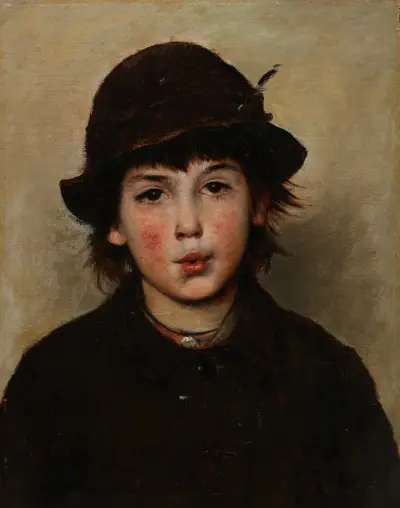 Whistling Boy av Frank Duveneck