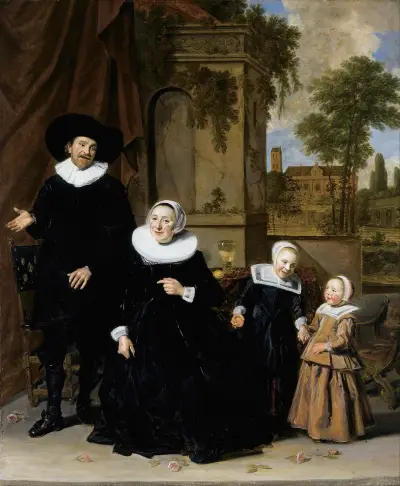 Portrait of a Dutch Family av Frans Hals