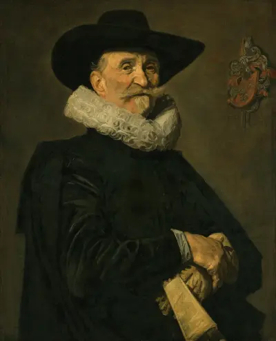 Portrait of a gentleman of the de Wolff family, possibly Joost de Wolff av Frans Hals