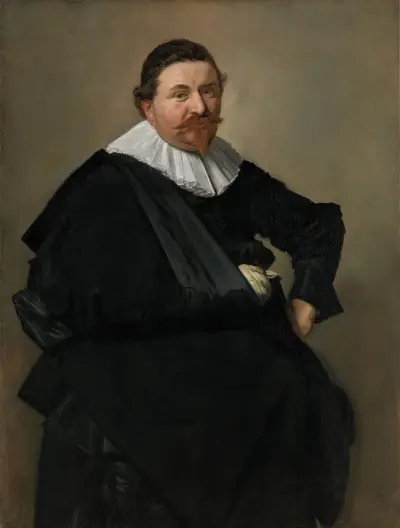 Portrait of Lucas de Clercq av Frans Hals