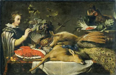 Pantry Scene with a Page (probably 1612) av Frans Snyders