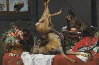 Still Life with a Dead Stag av Frans Snyders