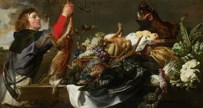 Still Life with Huntsman av Frans Snyders
