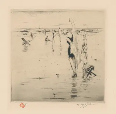 Seaside Impression II.; Putting on the Robe av Tavík František Šimon