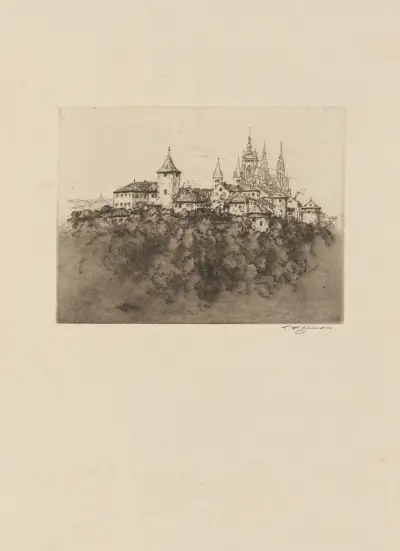 The towers of the Hradčany av Tavík František Šimon