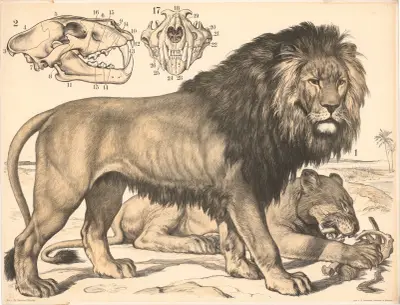 Löwe (Felis leo) av Franz Engleder