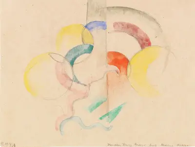 Abstrakcyjna akwarela I, Franz Marc