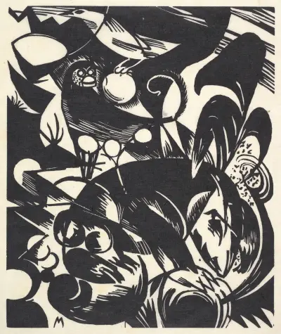 Stworzenie I, Franz Marc