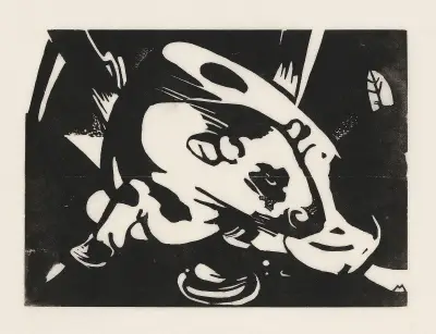 Der Stier av Franz Marc