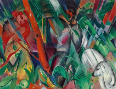 In the Rain av Franz Marc